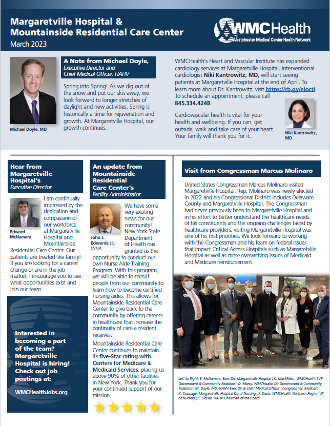 March edition of the newsletter